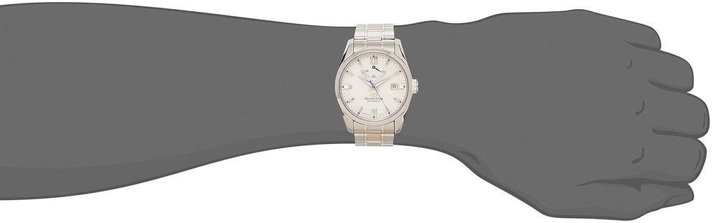 Orient Star RK-AU0006S Men's Automatic Watch, Standard Mechanical, Made in Japan, with 2-Year Manufacturer's Warranty, White and Silver