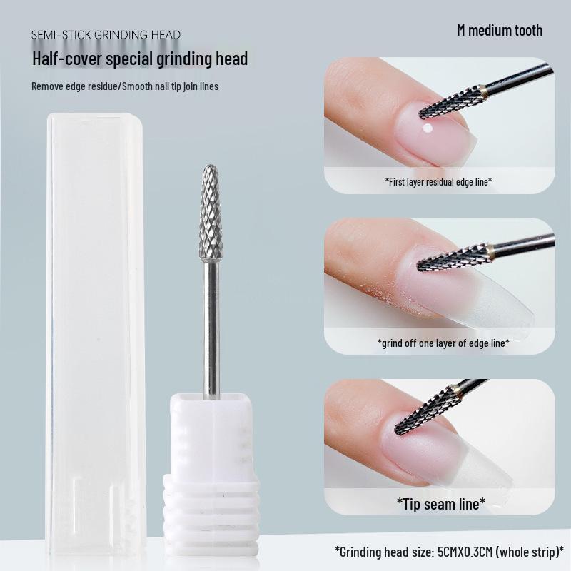 Nail Art Tungsten Steel Drill Bit for Cuticle Removal & Pre-treatment Gel Polish