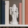 Halloween Decor Figurine Ghost Lady Ornament, Durable PLA 3D Printing Figure, Gothic Decoration Full of Mystery Collectible, for Desktop Bookshelf