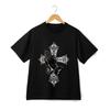 Praying Hands Cross Graphic T-Shirt - Religious Streetwear Unisex Faith Tee