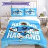 3pcs Manchester City Bedding Set Duvet Cover Closure Includes 1 Duvet Cover & 2 Pillowcases, Soft and Comfortable for All Seasons.