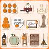 Fall Tiered Tray Decors Set Fall Decors for Home Autumn Wood Sign Thanksgiving Table Sign Farmhouse Tabletop Centerpieces