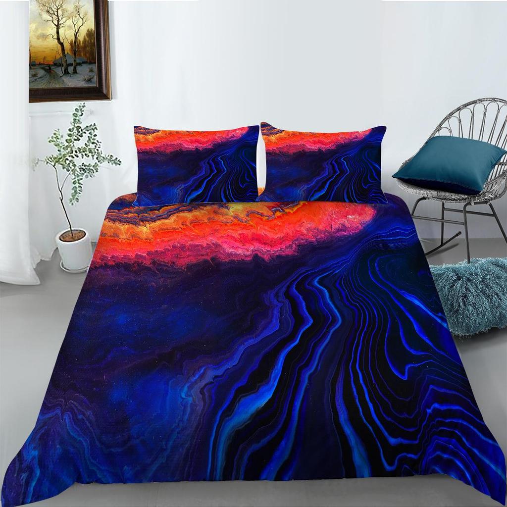 3D Color Pattern Bedding Single Double Bed Full Size Luxury Family Pillowcases and Quilt Covers 2-3 Pieces