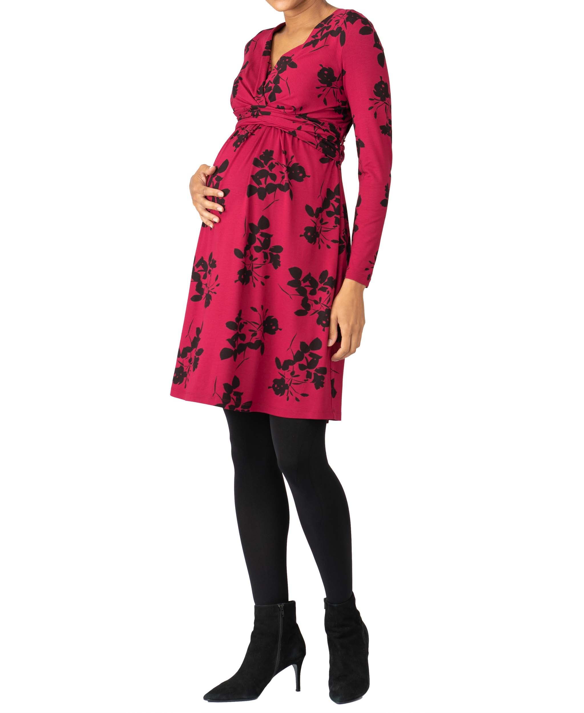 

Casual Party Breastfeeding Maternity Fuchsia Pink [Seraphin] Dress, Dress, ROSA, Women s, фуксія рожевого кольору