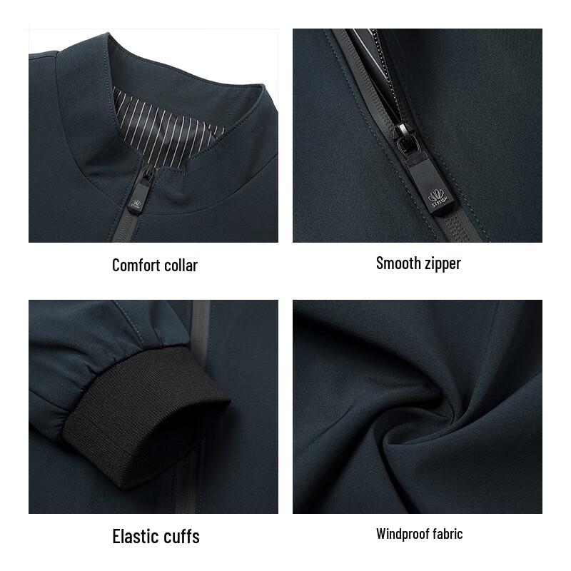 JEANSWEST Men's Stand Collar Casual Jacket