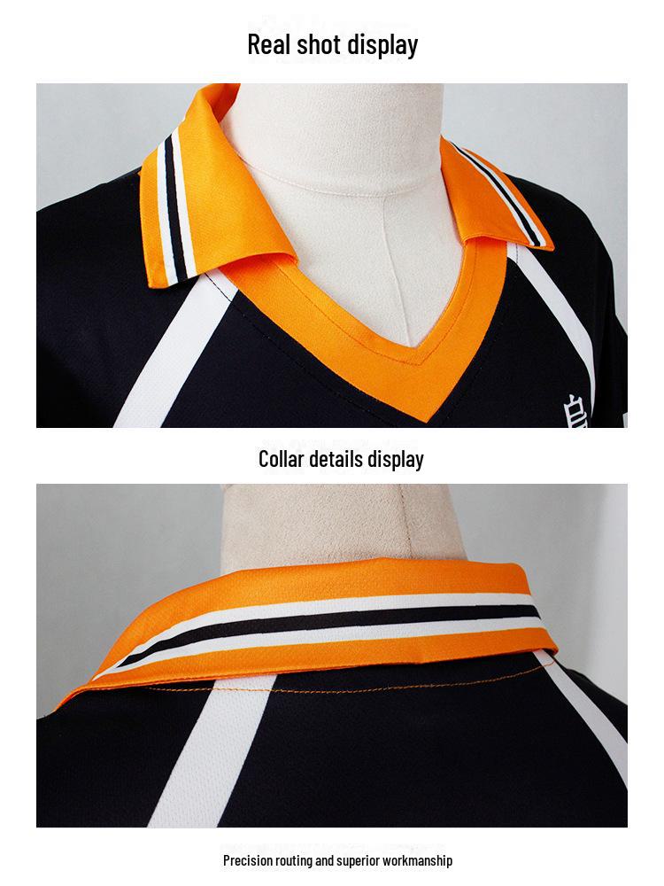 Haikyuu Karasuno Team Cosplay Uniform - Hinata Shoyo & Kageyama Tobio Short-Sleeve Edition