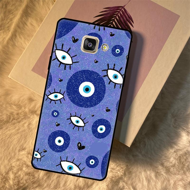 Evil Eye Lucky Eye Blue Case For Samsung Galaxy A3 A5 2016 J3 J5 J7 2017 J2 J6 J4 Plus J8 A6 A7 A8 A9 2018 Fundas