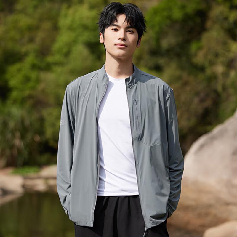 Tri-polar Men's Stand-Collar Cooling UV Protection Outdoor Jacket TP1827