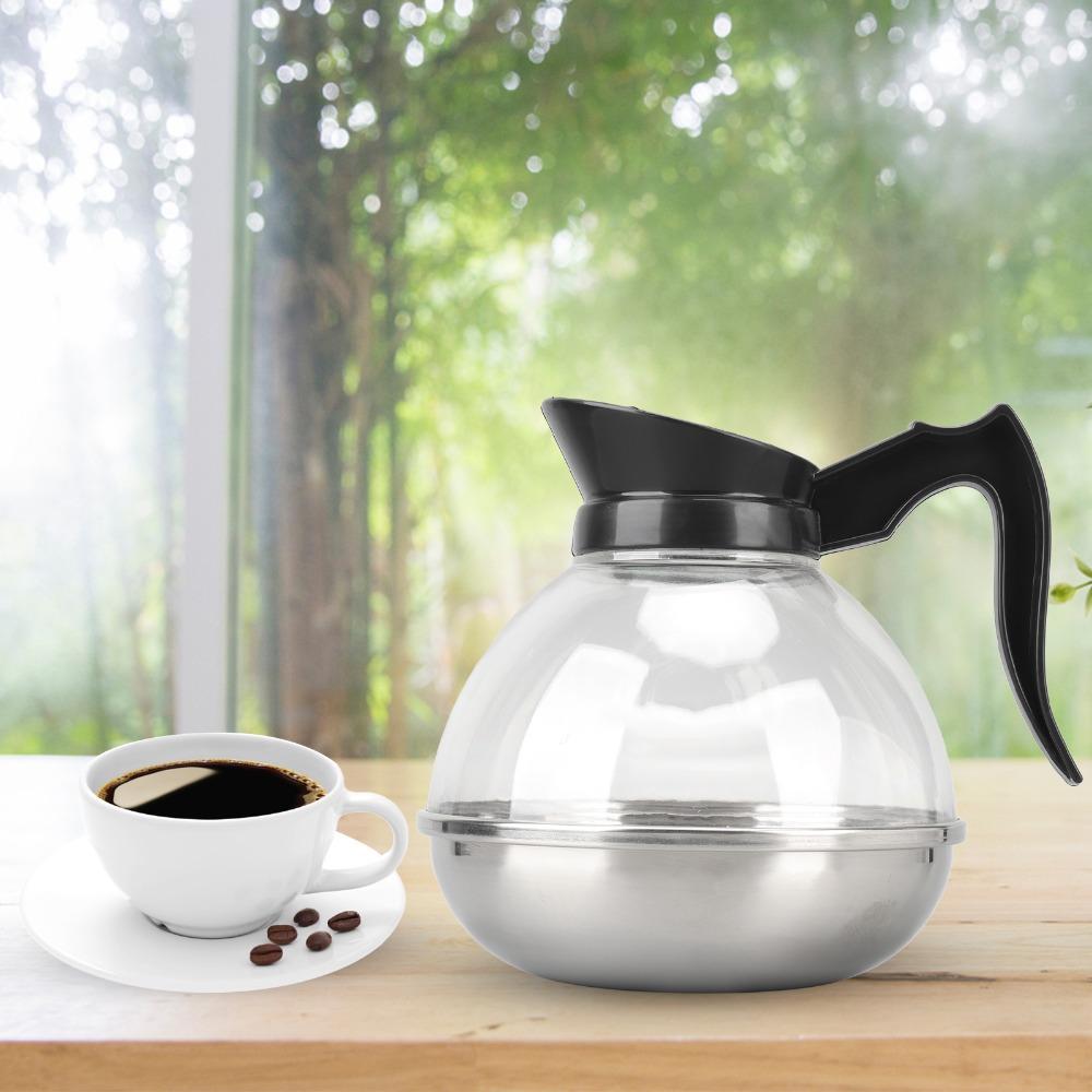 Stainless Steel Tea Pot Black Handle Tea Kettle Reusable Coffee Kettle  Coffee Making