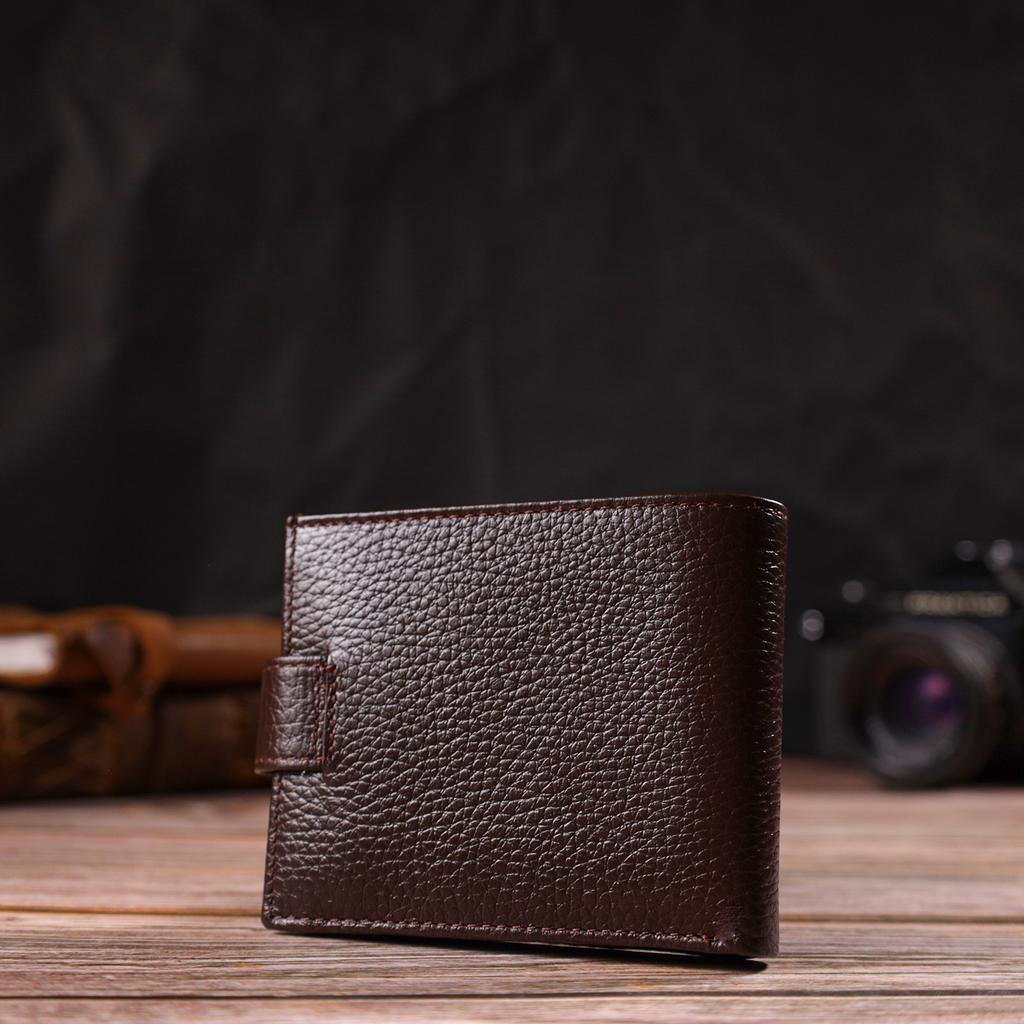 Die perfekte Geldbörse für Herren aus echtem Vollnarbenleder CANPELLINI 21881 Braun