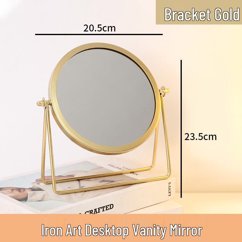 Special Edition High-End Desktop Makeup Mirror - Elegant Round Design for Dressing Tables, Bedrooms, and Dorms