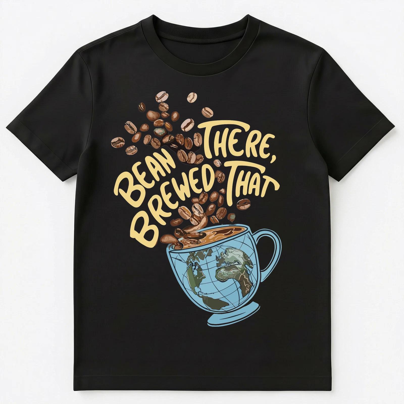 

Funny Travel And Coffee Barista Unisex T-Shirt S