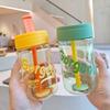 Halmkopp Anti-fall Drikke Unbreakable Creative Food Grade Vannflaske Hjemmeforsyning
