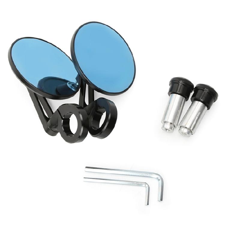 Motorbike Rear View Mirrors Round 7/8" Handle Bar End Mirror for Scooter ATV