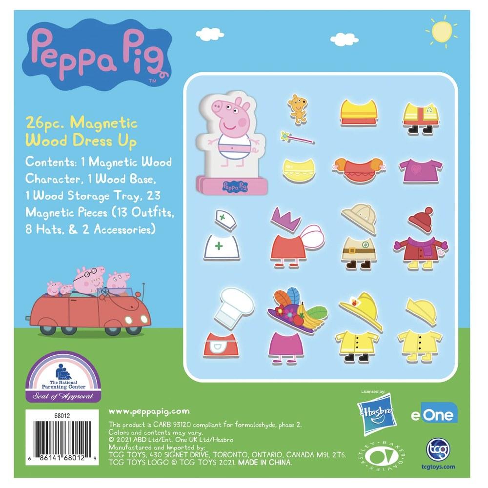 TCG Toys Peppa Pig Magnetic Wooden Dress-Up Puzzle 25 Pieces