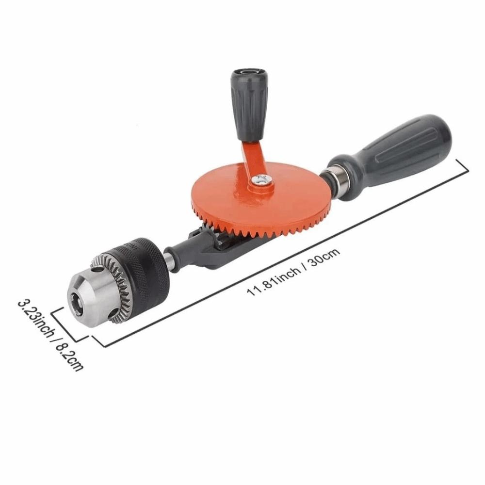 3/8 Inch Hand Drill Double Pinions Hand Crank Drill Woodworking Drill  Acrylic Drilling
