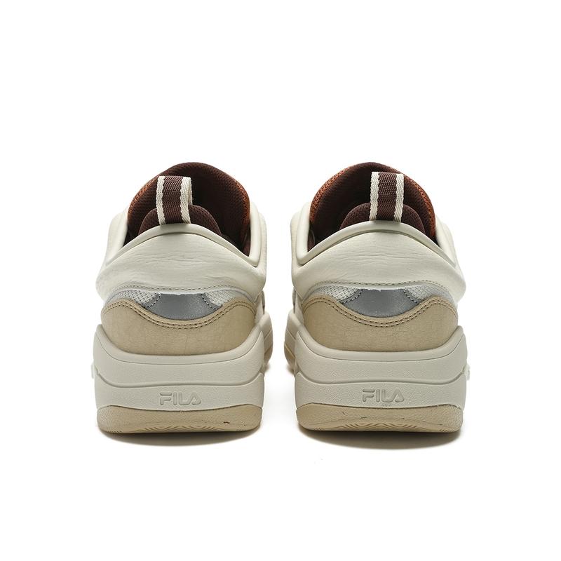 FILA Mix 2 Minimalist Fashion Low-Top Sneakers Men Sneakers Snow-White Terracotta-Orange F12M432202FSB