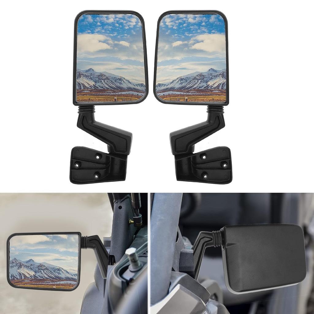 And Side Mirrors for OE 105495870 Manual Folding Rearview Mirrors for TJ Manual Mirrors Driver's Passenger's Wrangler, 67123792, Non-heated 1997-2002