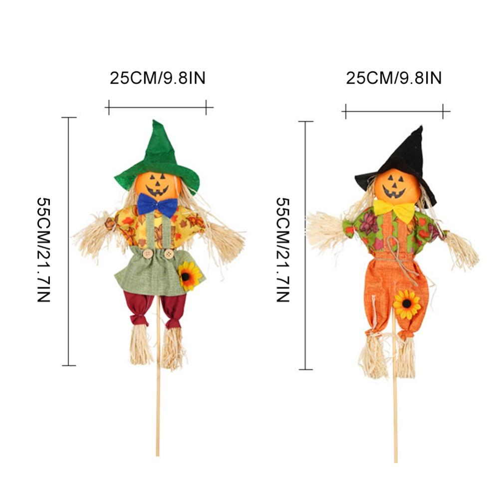 Fall Harvest Scarecrow Decorations 21 Inch Scarecrows Standing Decor for Garden Home Yard Porch Thanksgiving Decor
