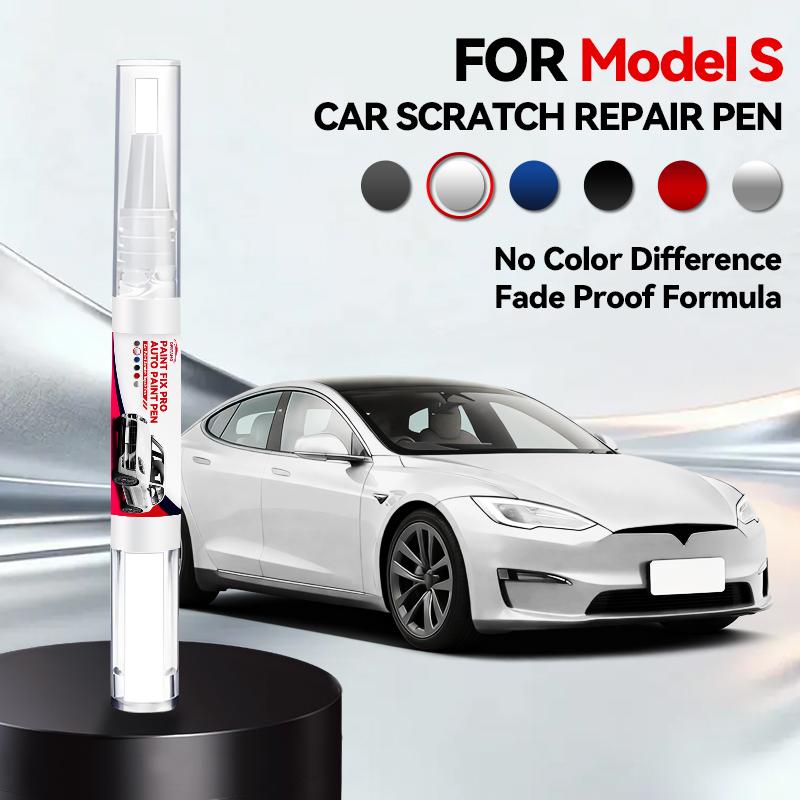 Per Tesla Model S Auto Graffio Vernice Pennarello Graffio Profondo Riparazione Rimozione Bianco Nero Rosso Argento blu grigio Spray Ripara Graffi