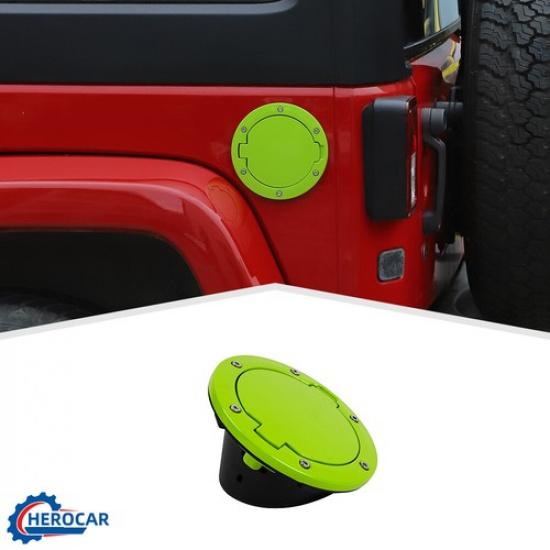 Replacement Green Fuel Filler Door Gas Cap Tank Cover For Jeep Wrangler JK JKU