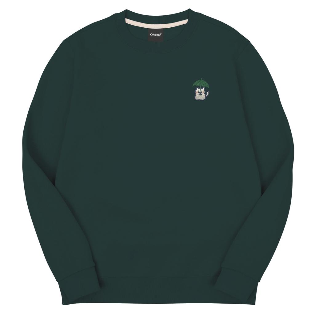 OKSTAR Rain Cat Embroidered Special Double-Sided Sweatshirt (Type C)