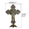 Church Relics Figurines Crucifix Jesus Christ On The Stand Cross Crucifix Home Chapel Decoration