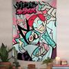 Popular Animation P-Psycho Cuties Hanging Bohemian Tapestry Hanging Tarot Hippie Wall Rugs Dorm Japanese Tapestry