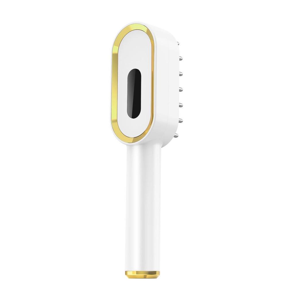 Portable Rechargeable Wireless Straightening Comb with Negative Ion Hair Care, Curl and Straighten Dual-Function Beauty Device