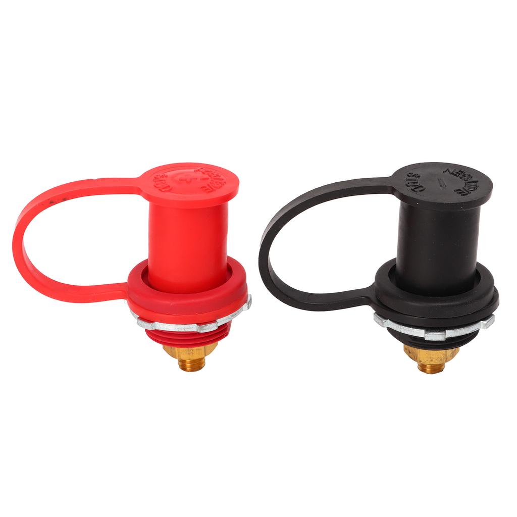 1 Pair Thru Panel Battery Terminal 250A Red Black 3 8in Stud Battery Binding Post for Car Marine RV