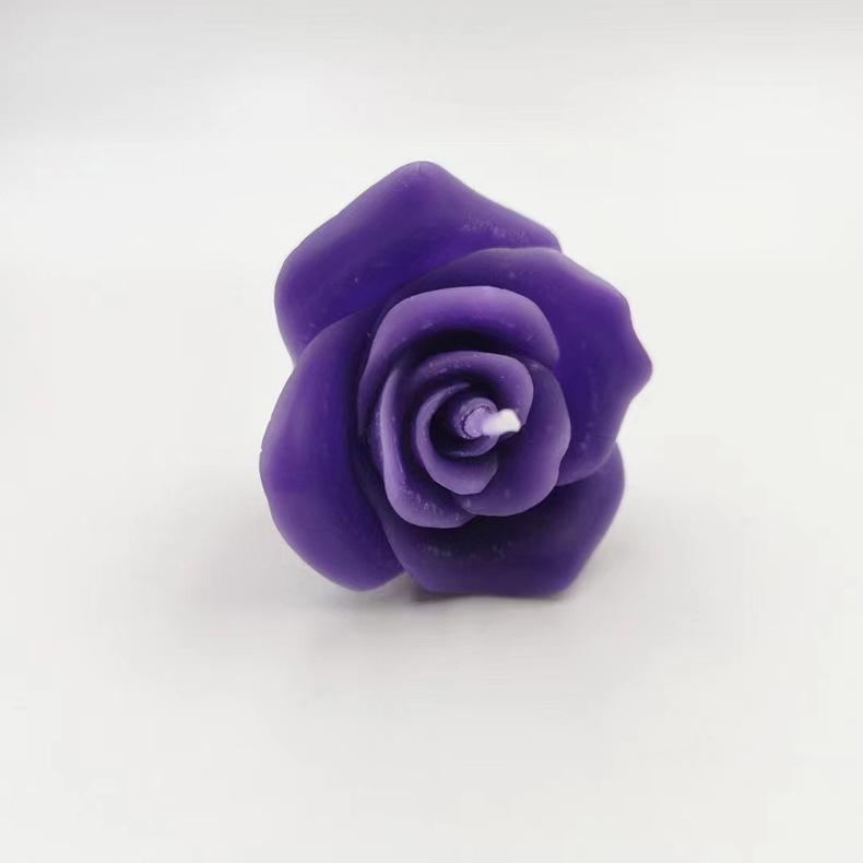 Simulated Rose Candles for Proposal, Valentine's Day, Wedding, Anniversary, Birthday Cake, Atmosphere Decoration Candle