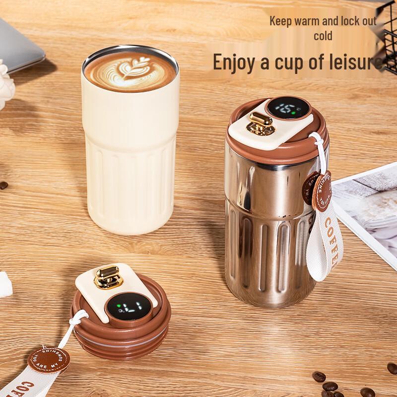 BELO&PRAC Smart Temperature Display Insulated Coffee Mug