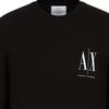 Armani Exchange FW22 Letter Crew Neck Straight Long Sleeve T-Shirt Men Tops Black 8NZTPL-ZJH4Z-1200
