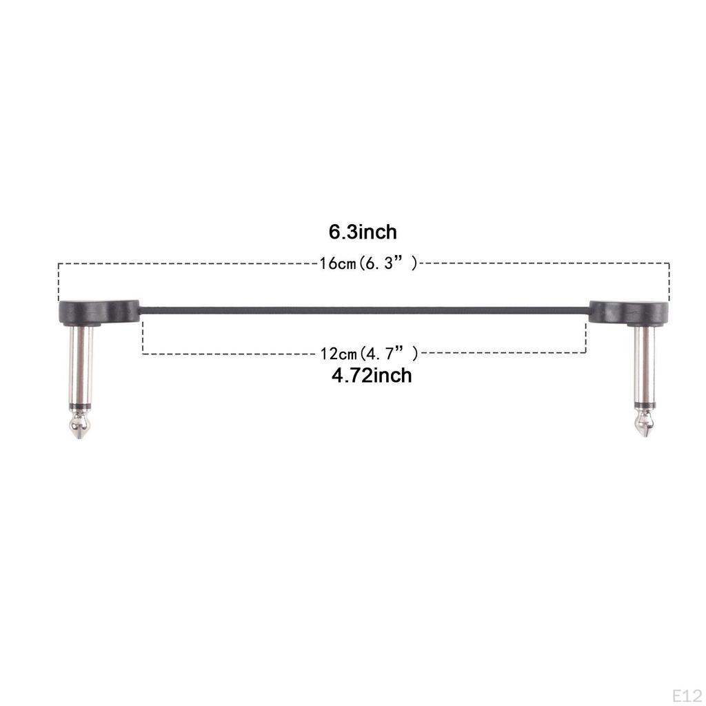 Câble d'Effets pour Guitare Électrique Câbles de Patch Adaptateur Stable Multi-usage Instrument pour