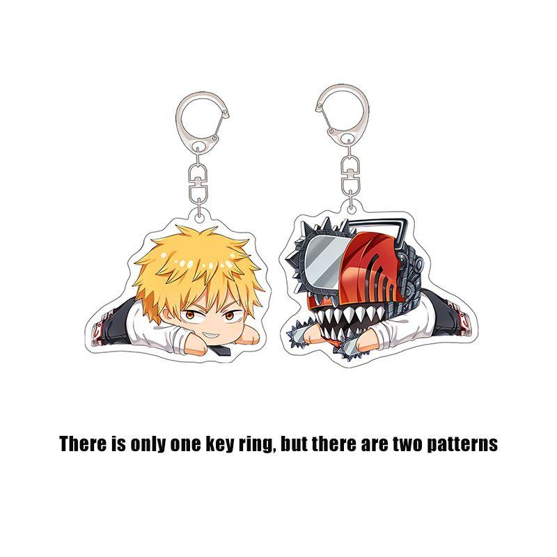 

Брелок Мужской Цепь Акриловый Двусторонний Рисунок Брелок Подвеска для Сумки Подарки для Детей Denji