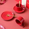 Couple Coffee Cup & Saucer Set with Spoon