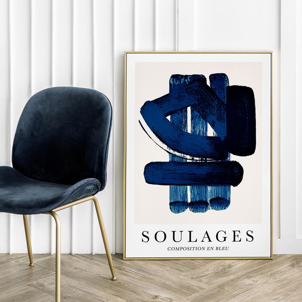 Poster Abstraction Soulages