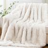 Luxury Fox Fur Throw Blanket Winter Warm Fluffy Soft Blankets Bedspread On the Bed Faux Fur Blanket Plaid Throw for Sofa Towel