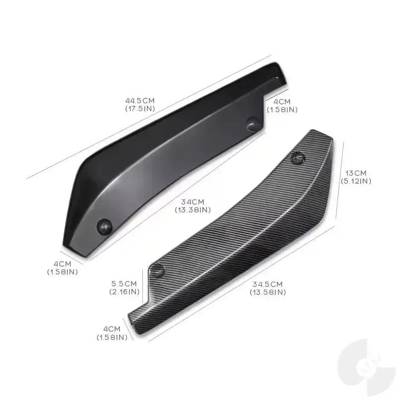 Nuovi 2 Pezzi Spoiler Laterale Diffusore Canard Sottoparaurti Posteriore Lip Wrap Splitter per A3 A4 S3 S4 B7 B8 B9 RS S-LINE Accessori Auto