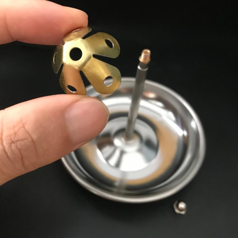 2pcs Elegant Metal Incense Burner - Modern Disc-Shaped, Detachable Design for Easy Cleaning, Perfect for Home Decor & Gifts