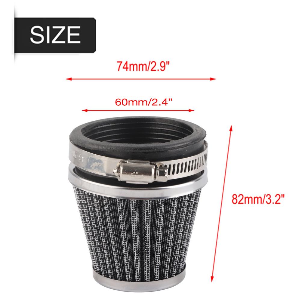 Motorrad Luftfilter Reiniger Universal für 60mm2.4in