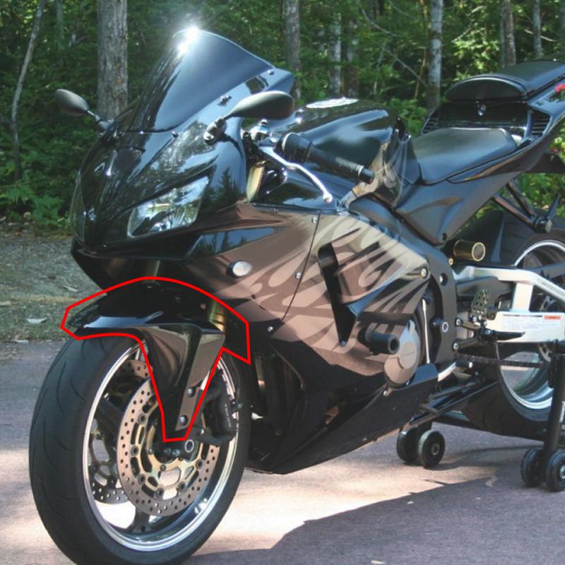 For Honda CBR 600RR CBR 600 RR 2005-2006 Carbon Fiber Front Tire Fender Mudguard Hugger Fairing CBR600RR Motorcycle Accessories