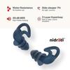 Earplugs, Reusable Sleeping Earplugs for Noise Cancelling, Studying, Traveling, 2 Pack, Blue