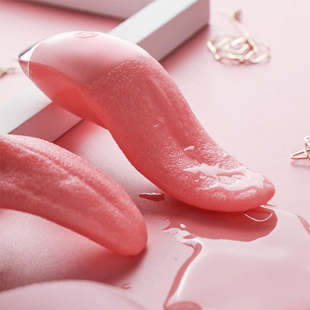 10 režimů Realistické lízání jazyka Výkonný stimulátor Vibrátor Bod G Stimulace klitorisu Bradavky Masturbátor Sexuální hračky pro dospělé Pro ženy pro páry