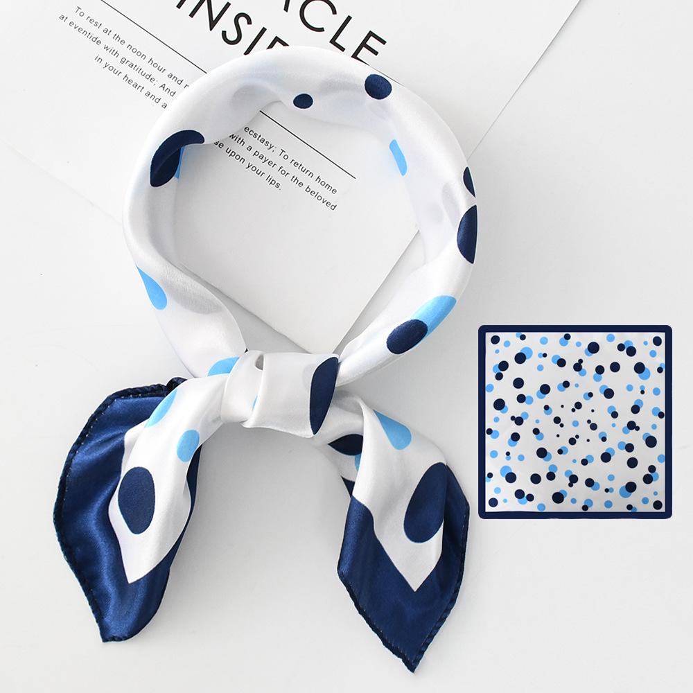 Nowa Modna Jedwabna Apaszka Wysokiej Klasy Kwadratowa Apaszka Łańcuszek Jedwab Symulowany 50x50 Mała Apaszka Dla Kobiet