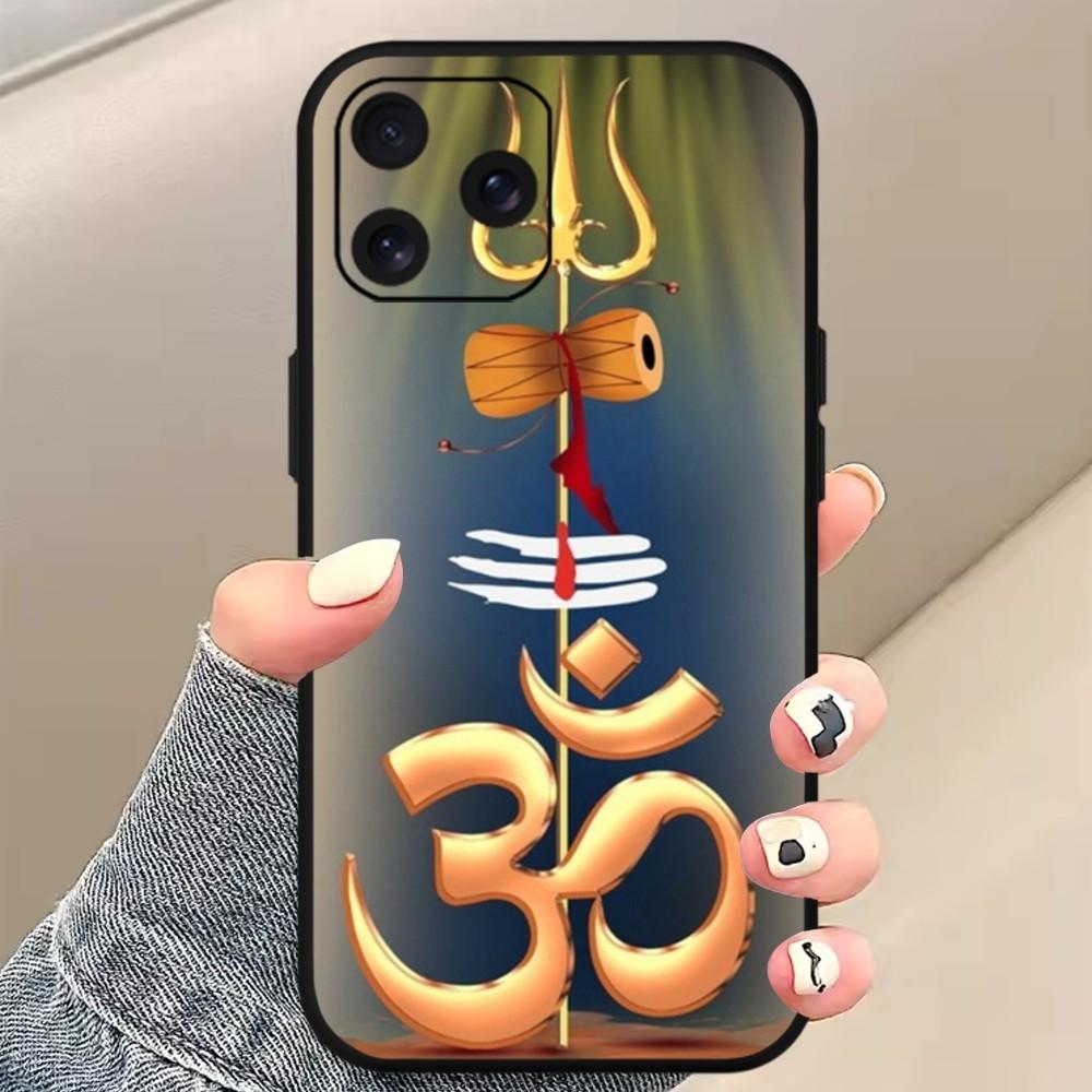 Pán Šiva Hinduistický Bůh Buddha Pouzdro na Telefon Pro iPhone Mini 11 12 13 14 15 Pro XS Max X Plus SE XR Černý Měkký Kryt