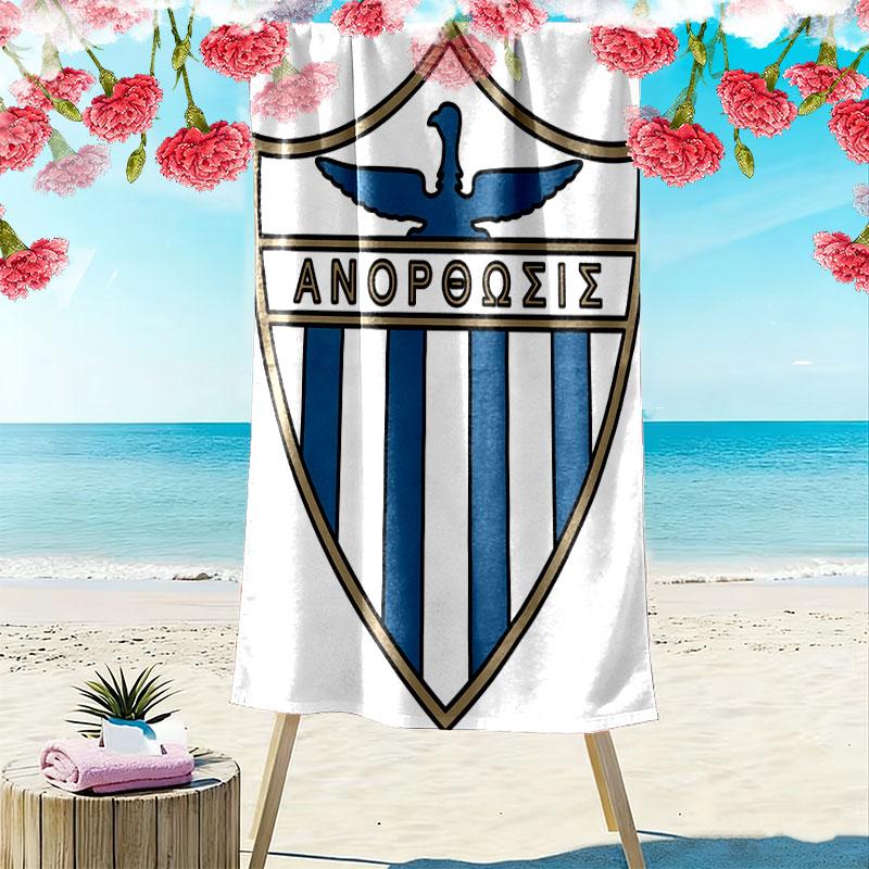 Anorthosis Famagusta FC Print Beach Towel, Large Soft Quick Dry Towel for Beach Camping Swimming