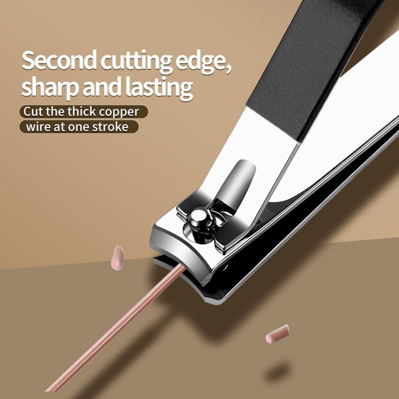 1SET/7PCS German High-end Semi-black Nail Clipper Set Full Set of Stainless Steel Nail Art Tools