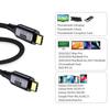 cablecc USB 4 100W USB Thunderbolt 50cm Cable, 40Gbps, Charging, 8K@60Hz, 5K@60Hz, 4.0, 3/4,
