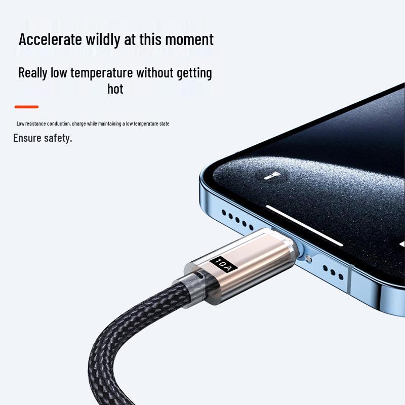 Braided 120W 6A Super Fast Charging Type-C Cable for Huawei Honor Phones